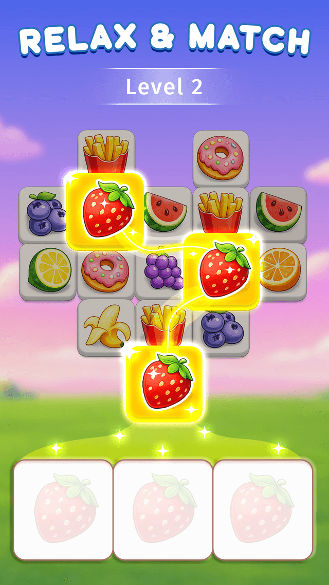 Super Tile Match mobile game screenshot